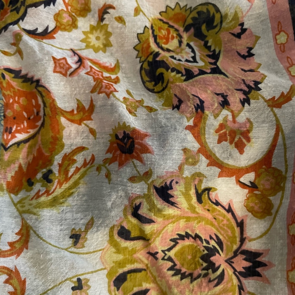 Fate Patchwork Balloon Sleeve Boho Blouse Size Me… - image 7